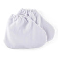 1 Pair Flannel Insulation Care Gloves Elastic Opening Nail Protection Qme Foot White