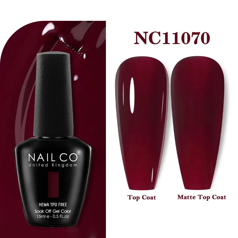 NAILCO Coat Base Gel Nail Polish Nails Art Semi Permanent Lacquer