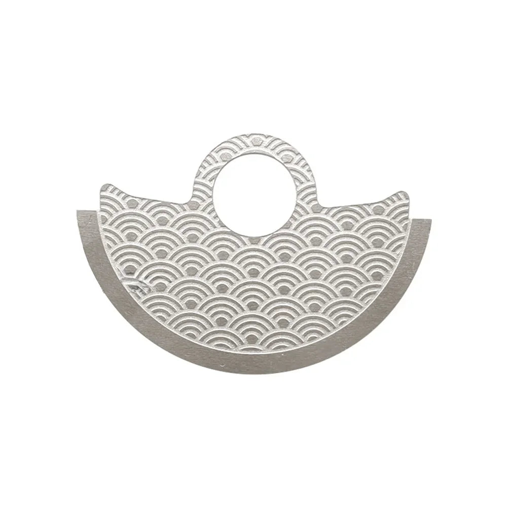 Wave Pattern NH35 Automatic Hammer Rotor Metal Patch Fits 4R35 4R36 NH35 NH36 Movement SKX007 Watch Movt Retrofit Parts Qme Silver