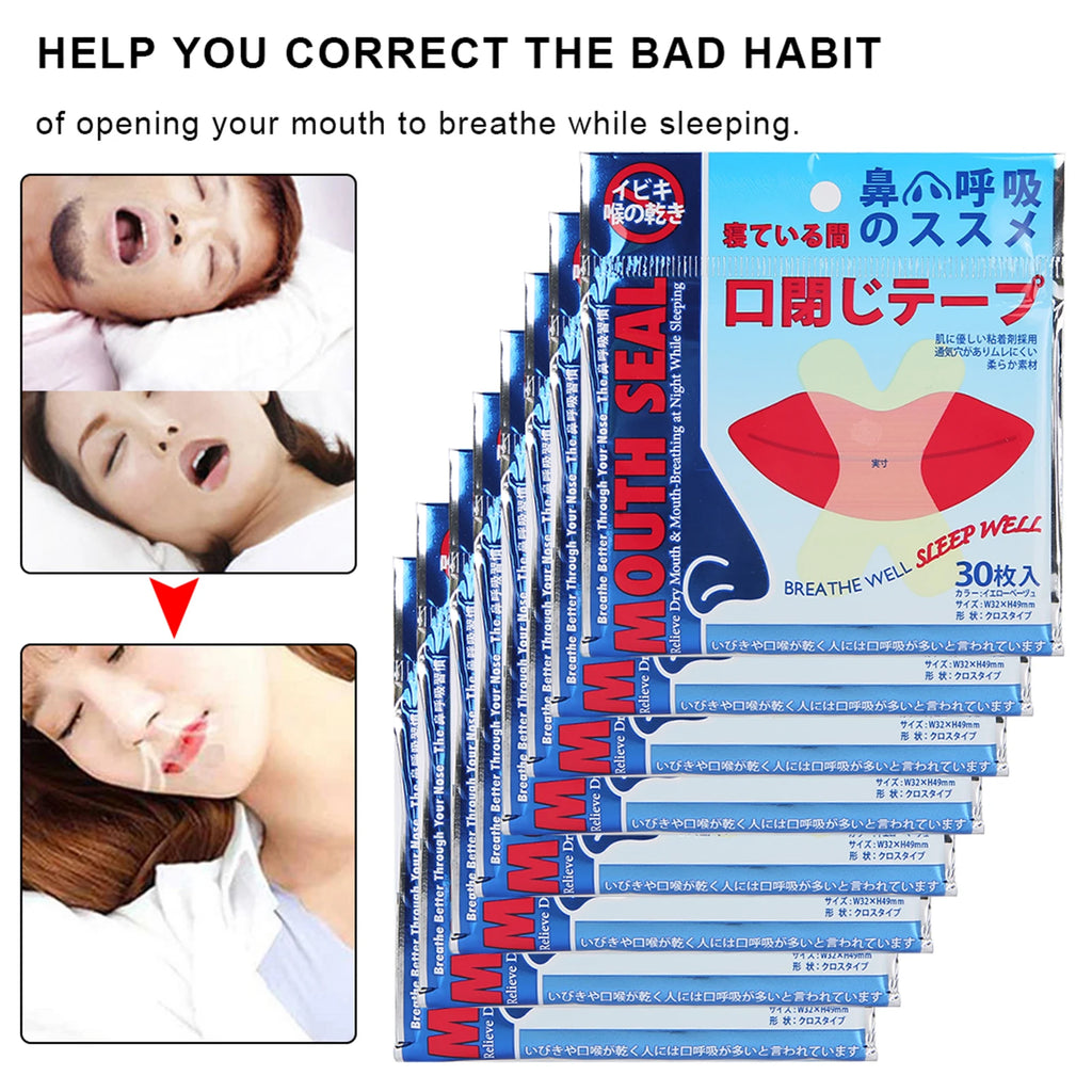 240pcs Anti-Snoring Patch Health Care Sleeping Nasal Sticker Better Breath Snoring Aid Device Improve Open Mouth Breathing Strip Qme