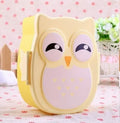Portable Plastic Children Students Lunch Box Bento Food Container Qme Yellow