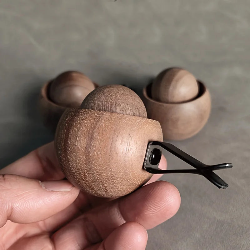 Car & Home Essential Oil Diffuser - Made of Wood Mini Cute Natural Fragrance Diffuser Suitable for Bedroom Living Room Bathroom Qme