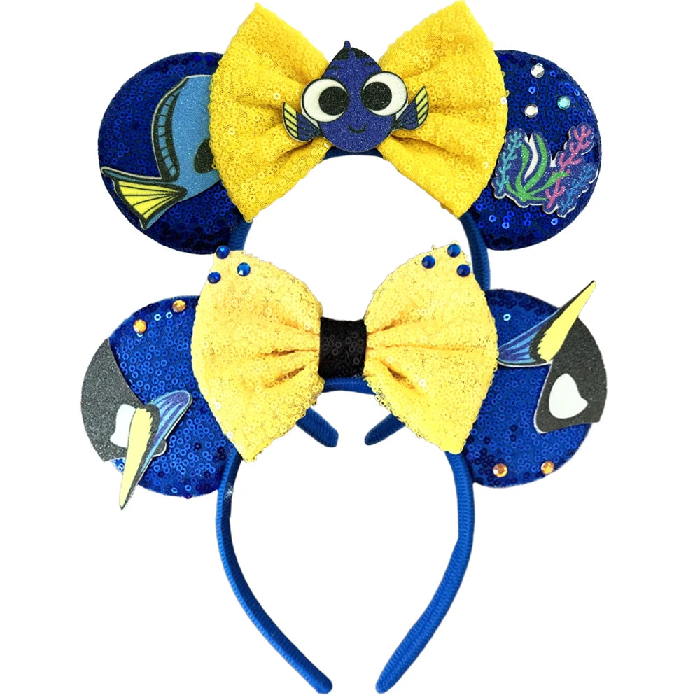 Newest Finding Nemo Inspired Mickey Ears Headband Party Cosplay Decoration Costume Party Gift For Girls/Adults Festival Headwear Qme Headband 9