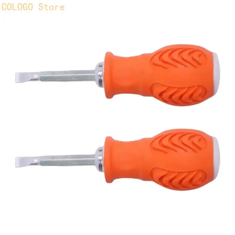 Steel Slotted Screwdriver Enhanced Grip Detachable Bit Design Home Qme