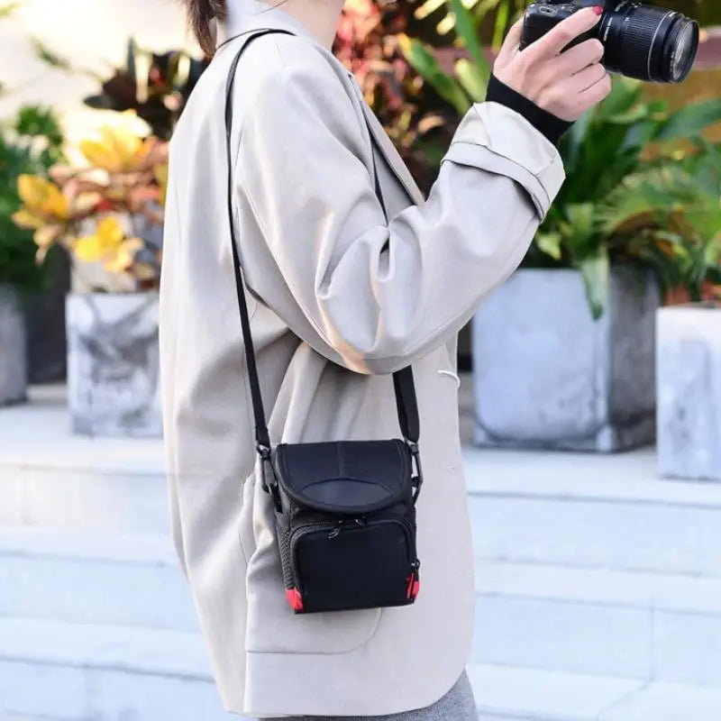 SLR Camera Bag Waterproof Nylon Lightweight Design Secure Digital Qme