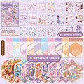 Unique Cartoon DIY 3D Landscape Pocket Stickers Great Idea Birthdays Qme Purple