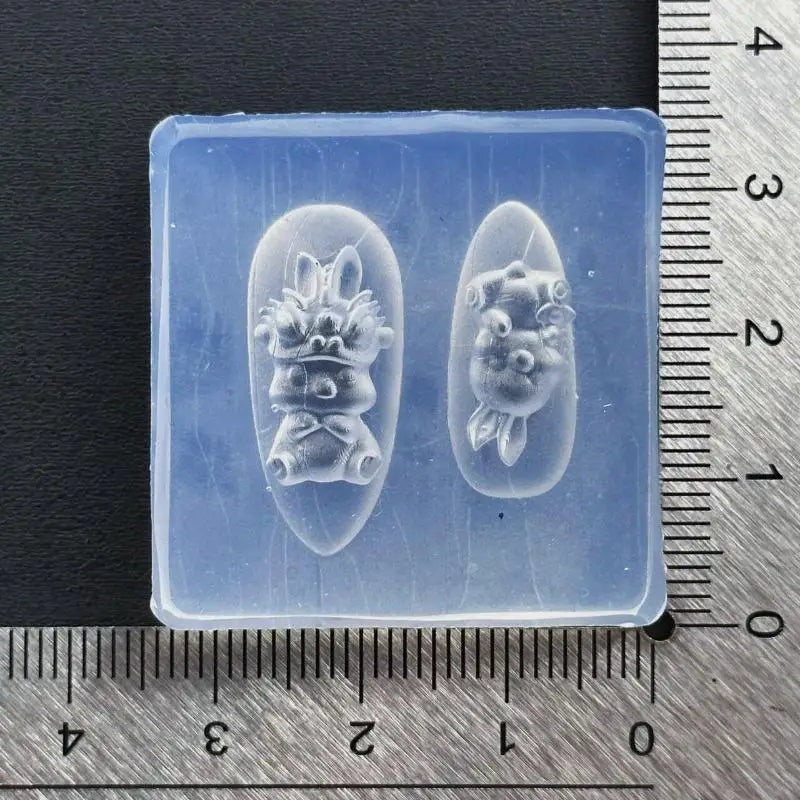 3D Butterfly Flower Silicone Nail Mold Sweet Bow Bead Chain Qme A1