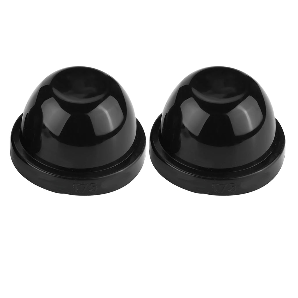75mm LED Headlight Dust Proof Waterproof Rubber Housing Cover Caps Headlight Cover Caps Headlight Dust Cover Qme black