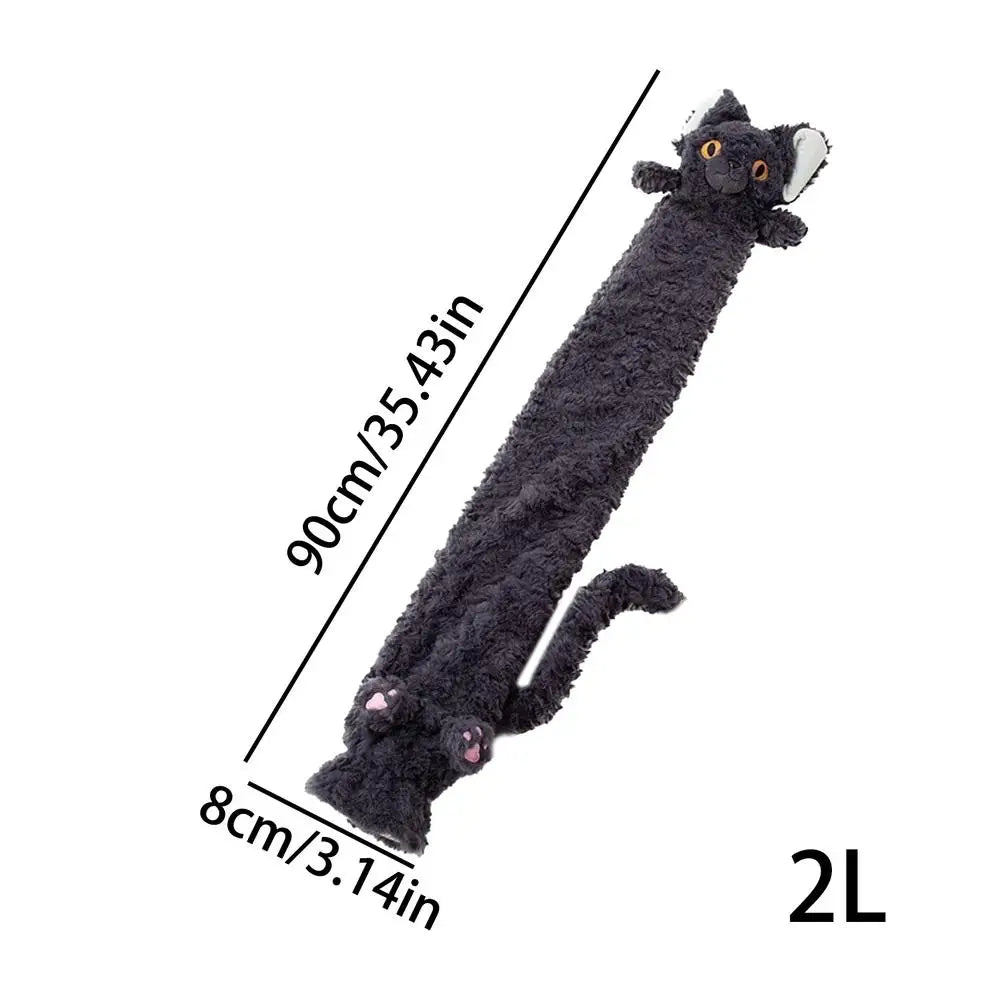 Water Bottle Long Cat Bag Pouch Cute Cartoon Leak-proof Warm Cold Qme Black China Mainland