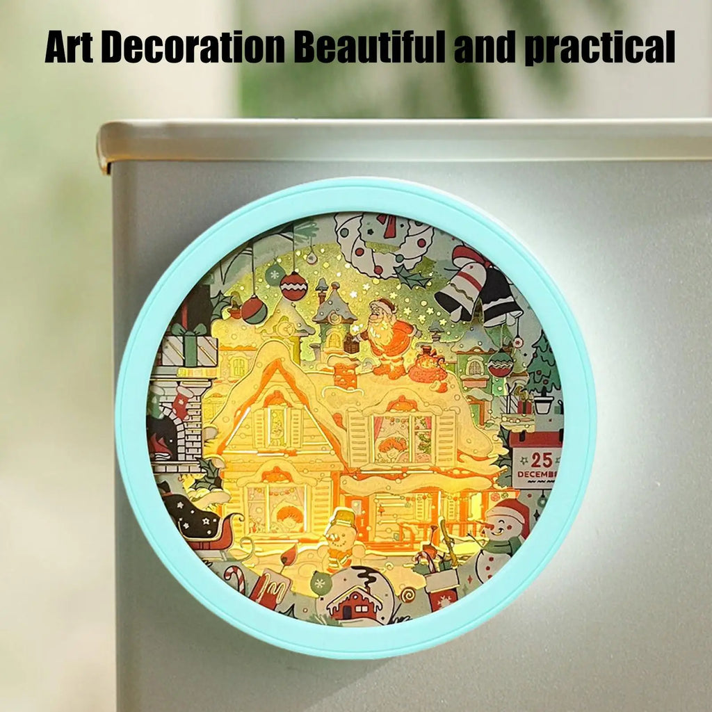 Kitchen Magnets For Refrigerator Christmas Refrigerator Magnets Decal Festive Memorial Sticker For Planners Kitchen Festival Qme