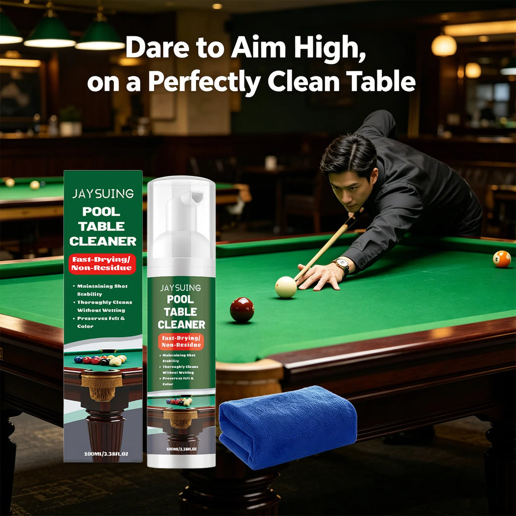 Pool Table Cleaner Removing Stubborn Stains Keep Table Smoothing Improve Ball Speed Fast-Drying Non-residue Felt Cleaning Spray Qme
