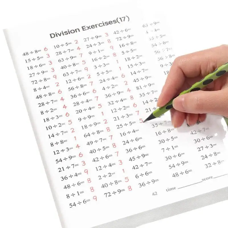 Multiplication Division Math Practice Workbook Boost Calculation Qme