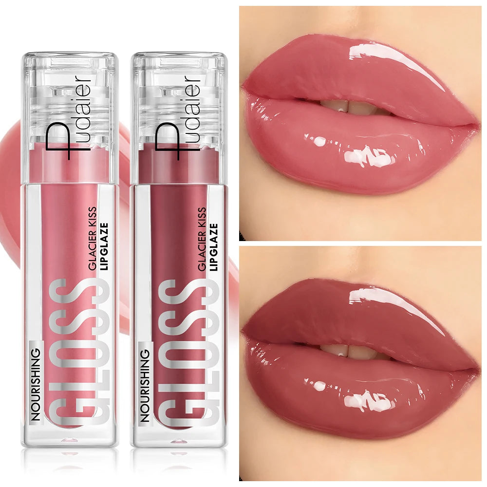 Hydrating Lip Gloss Plumping Glass Glaze Waterproof Long Lasting Qme