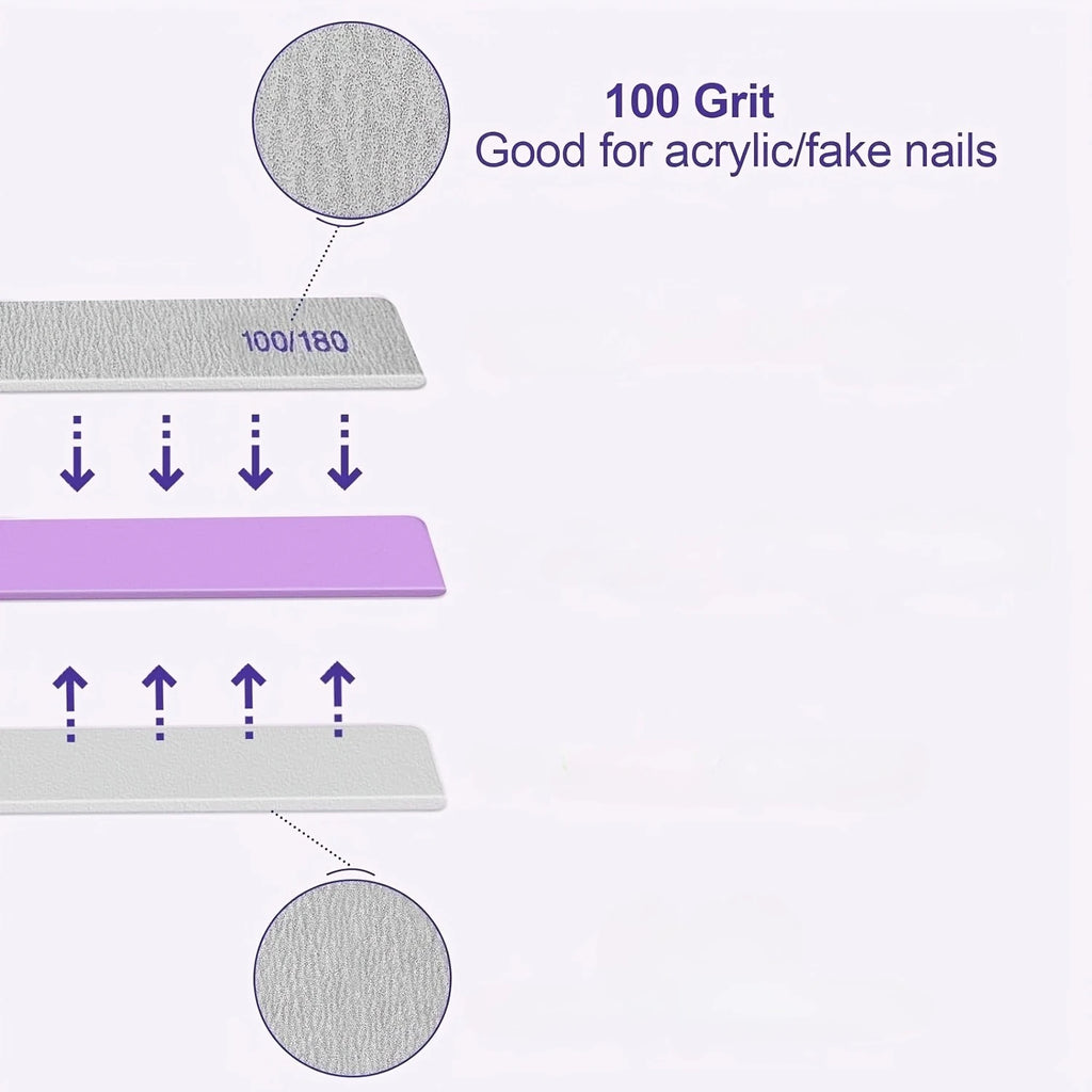 Thickened Reusable Nail File Scraper Manicure Tool | Natural Nail Shaping and Grinding Strip for Professional Pedicure Qme