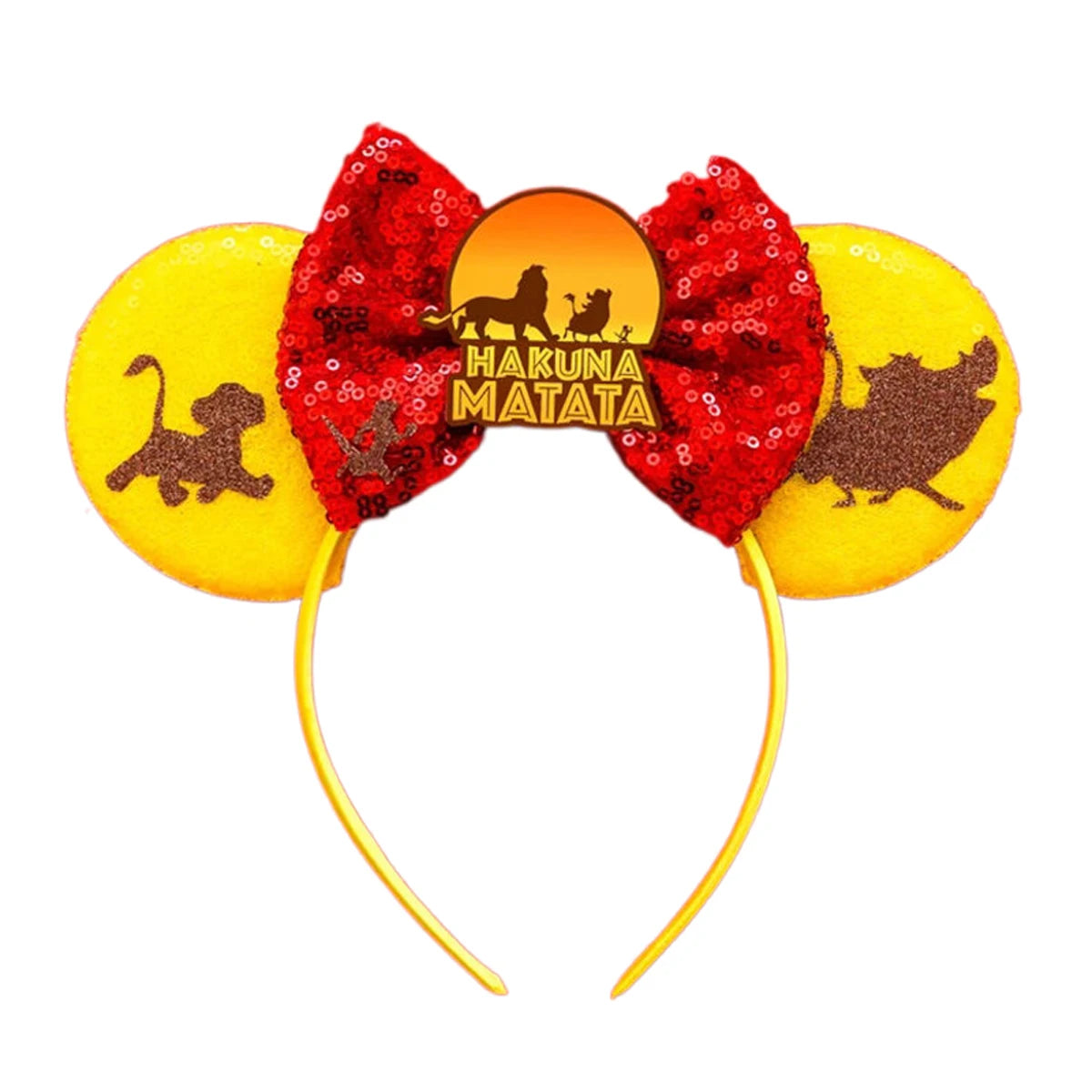 New Hot Sale Trendy Summer Sequins Mouse Ears Hairband Glitter Hair Bows Lightning Headband Girls Kids Hair Accessories Qme Headband 10