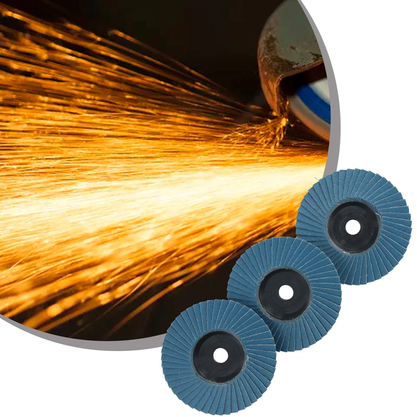 Mini Angle Grinder Grinding Wheel Polishing 75mm Sanding Disc 10mm Bore Multifunction Power Tool Accessories Qme