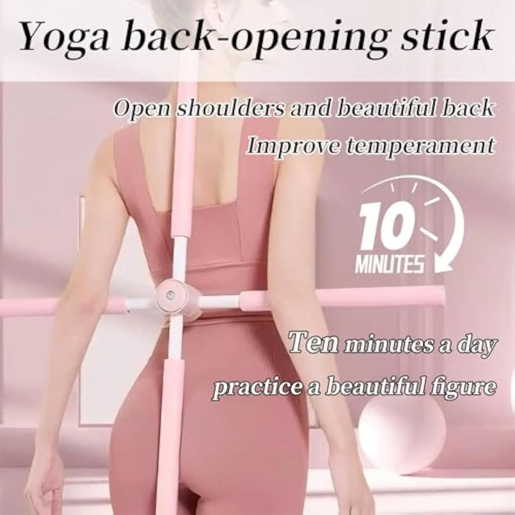 Stretching Stick Comfortable Pose Correction Stick Back Straightener Rod For Teens Children Workplace Fitness Yoga Pilates Qme