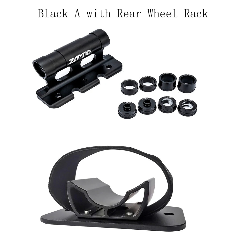 ZTTO Bike Fork Mount Quick Release Thru Axle Carrier Front Fork Block Car Roof Rack Support Bicycle Stand Holder Mtb Accessories Qme with Rear Wheel Rack 1 China Mainland
