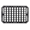 Truck Bed Molle Panel Aluminium Alloy Flexible Installation Neat Organization Truck Bed Storage Rack for Sedan for L Tracks Qme black