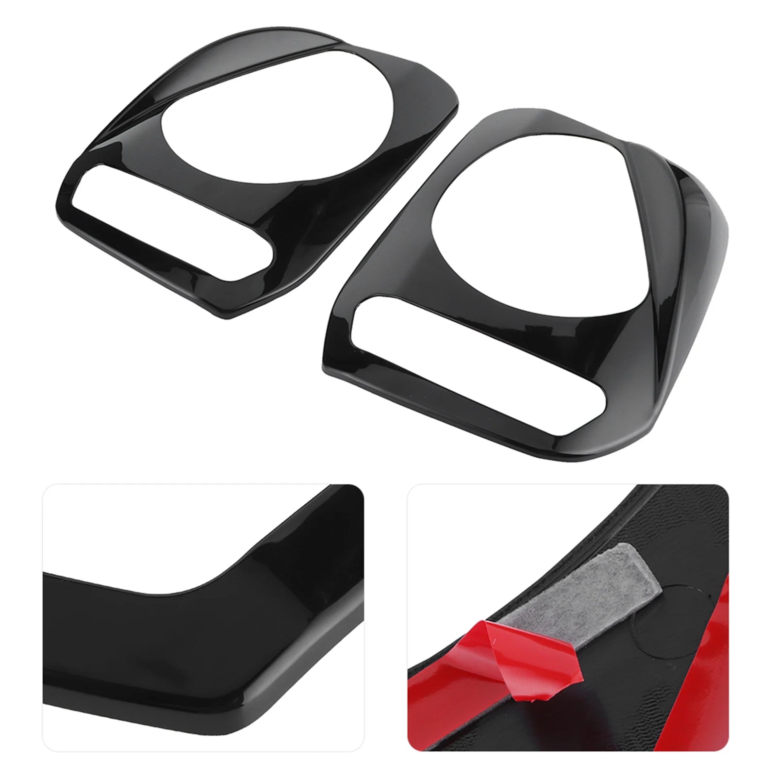 Car Front Headlight Cover Headlamp Trim Decor Fit for Jimny 2007‑ 2017 Front Lamp Decor Head Light Cover Trim Qme