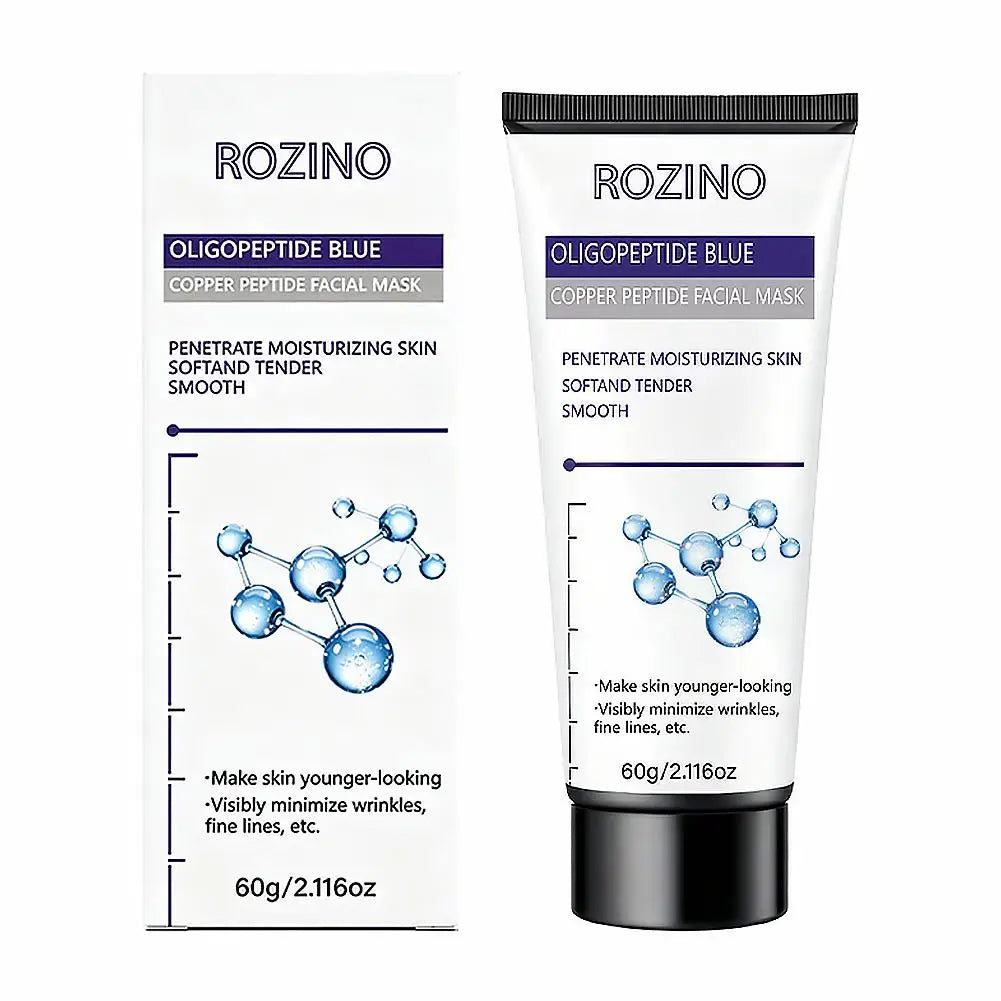 Blue Copper Peptide Peel-Off Mask Face Lifting Skin Masks Night Wrapping Woman Overnight Moisturizing Firming Skincare Qme 1pcs CN