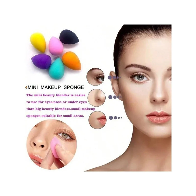 Mini Makeup Sponge Powder Puff Beauty Concealer Liquid Foundation Qme