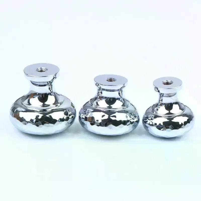 Brass Silver Ball Furniture Pull Handles - Hand-forged Hammer Cabinet Door Drawer Knob Kitchen Wardrobe Cupboard Hardware Qme