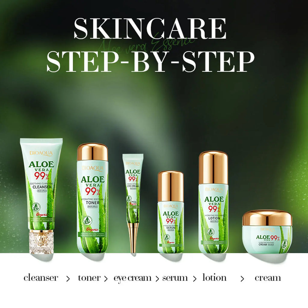 6-Piece Aloe Skin Care Moisturizing Face Cream Christmas Box Qme
