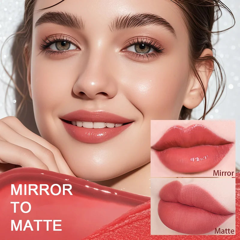 Matte Liquid Lipstick Makeup, Waterproof Non-fading Non-stick Cup, Smooth Misty Finish for Fuller Lips, Rich Color Rendering Qme
