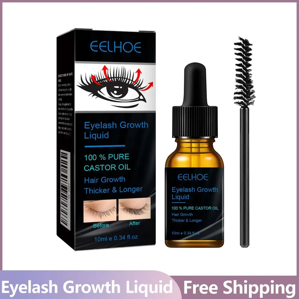Eyebrows Natural Thick Slender Curl Curl Moist Natural Castor Oil Growth Liquid Serum Extension Eyelash Female Makeup Product Qme