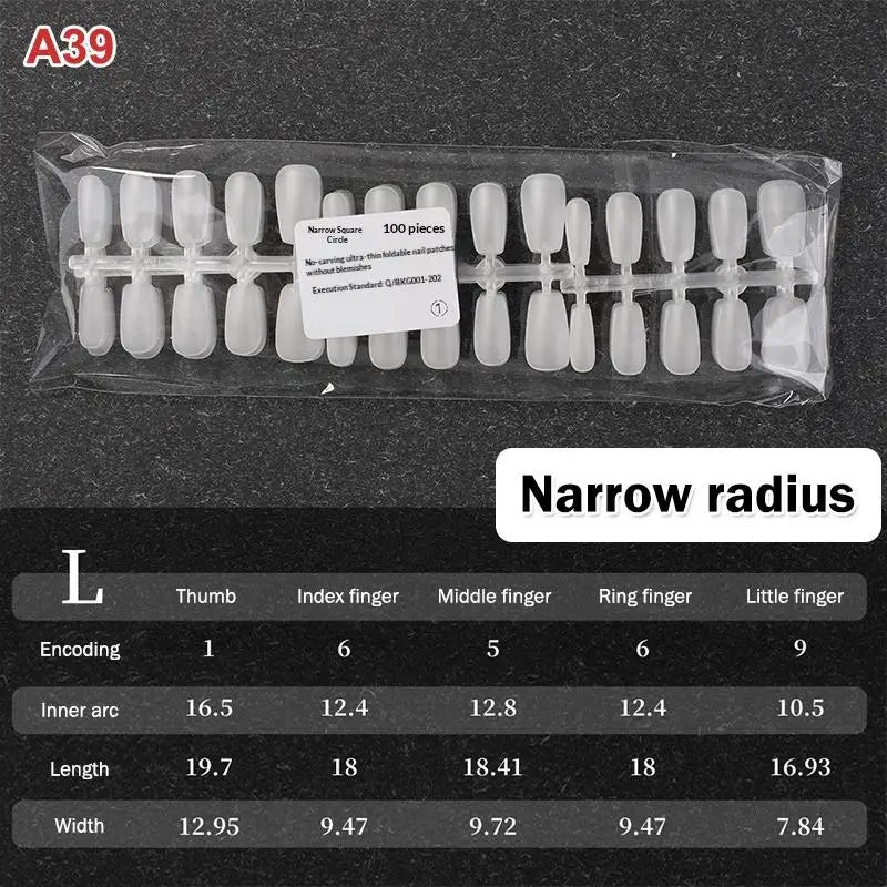 Nail Salon Matte False Tips Box Easy Wear Press Nails Home Manicure