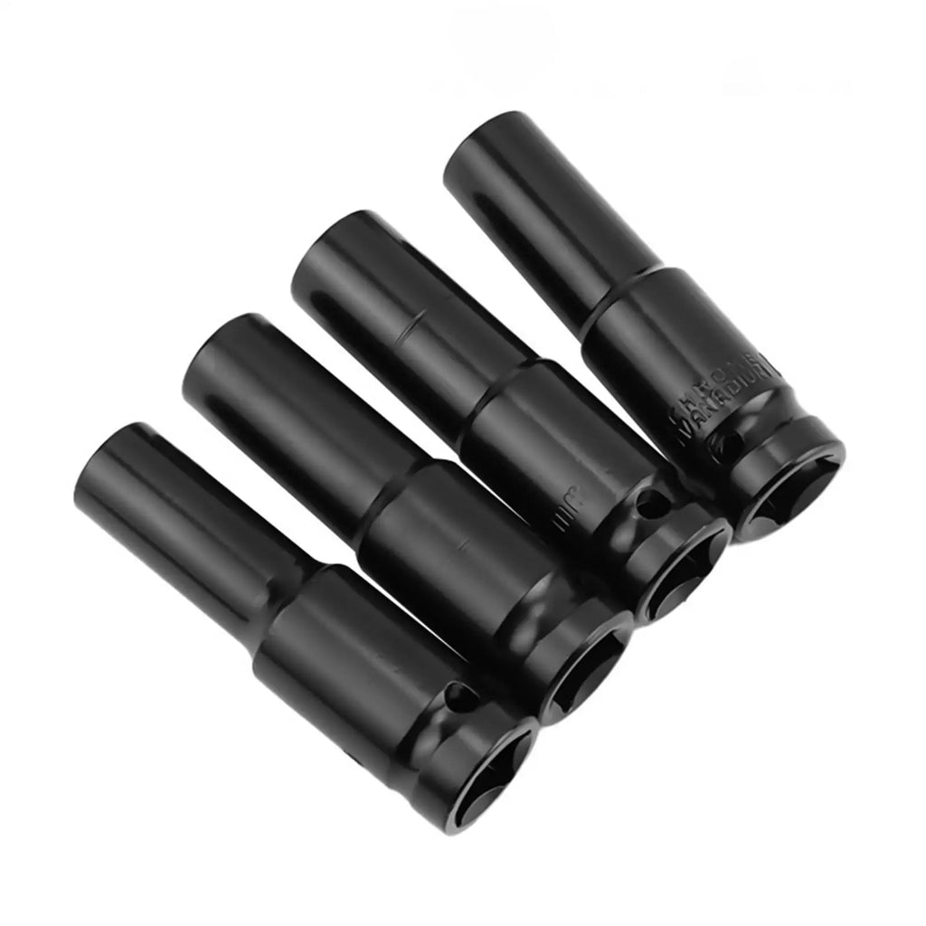 Extended Hex Socket 10mm-24mm Tight Fit With Adapter Air Tool Hex Socket Set For Mechanics Professionals Technicians Crafting Qme