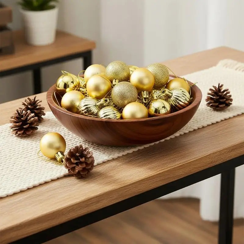 Waterproof Christmas Balls Fadeless Xmas Tree Hanging Ornaments Qme
