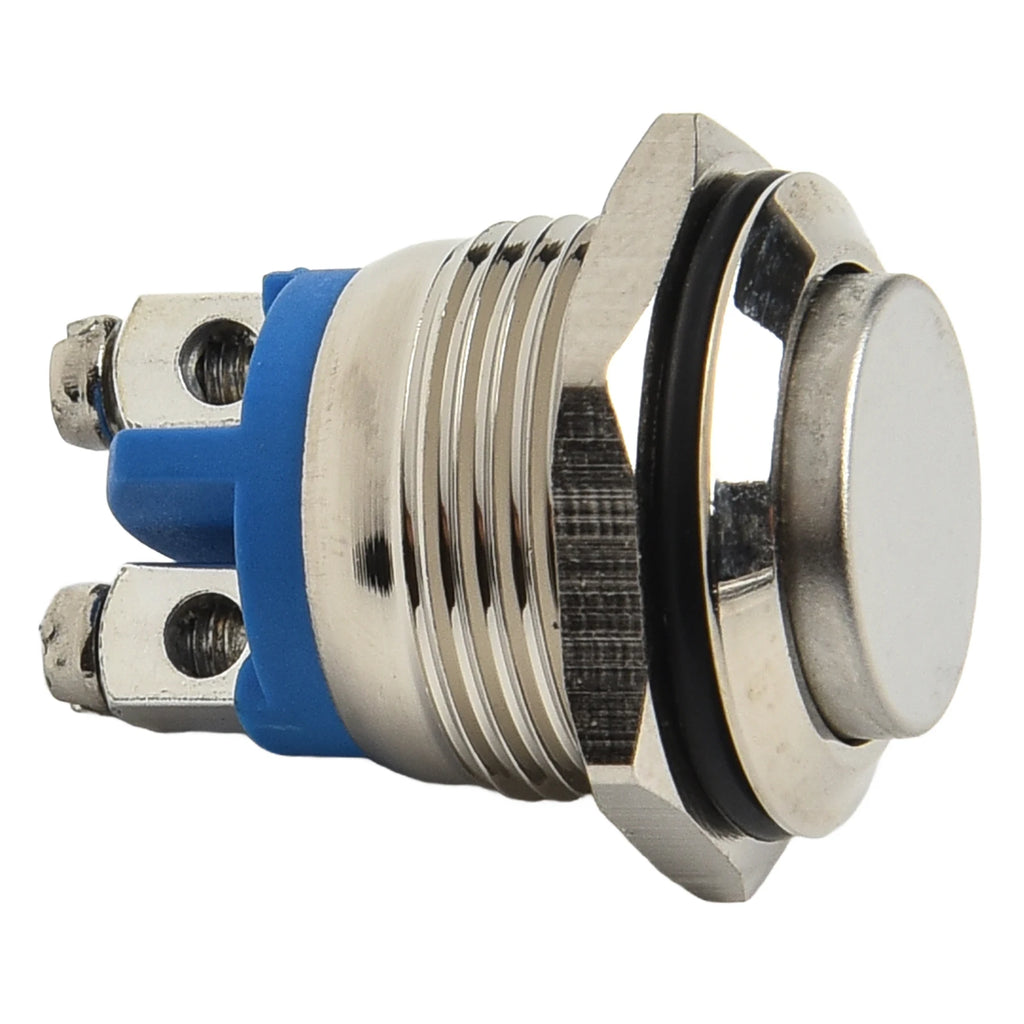 Waterproof Metal Push Button Switch LED Light Momentary Reset Qme