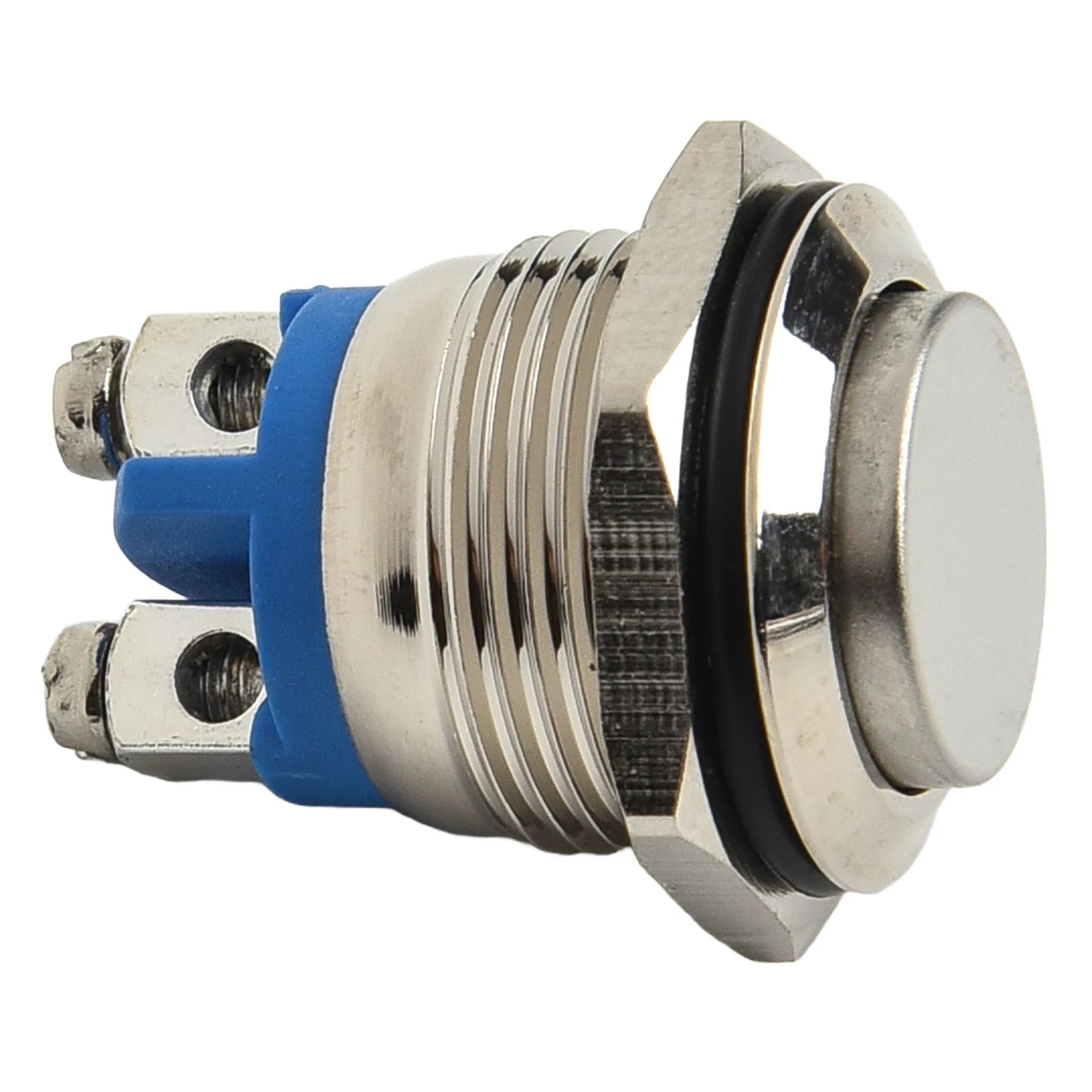 Waterproof Metal Push Button Switch LED Light Momentary Reset Qme