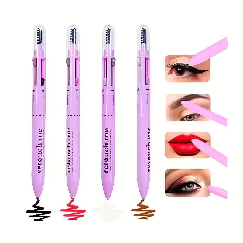 4-in-1 Multifunctional Makeup Pen Lip Liner Eyeliner Highlighter Qme