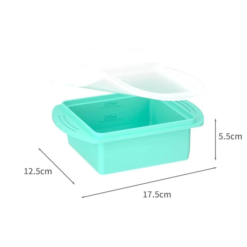 Silicone Tray Lid Single Double Compartment Freezer Mold Summer Qme A2