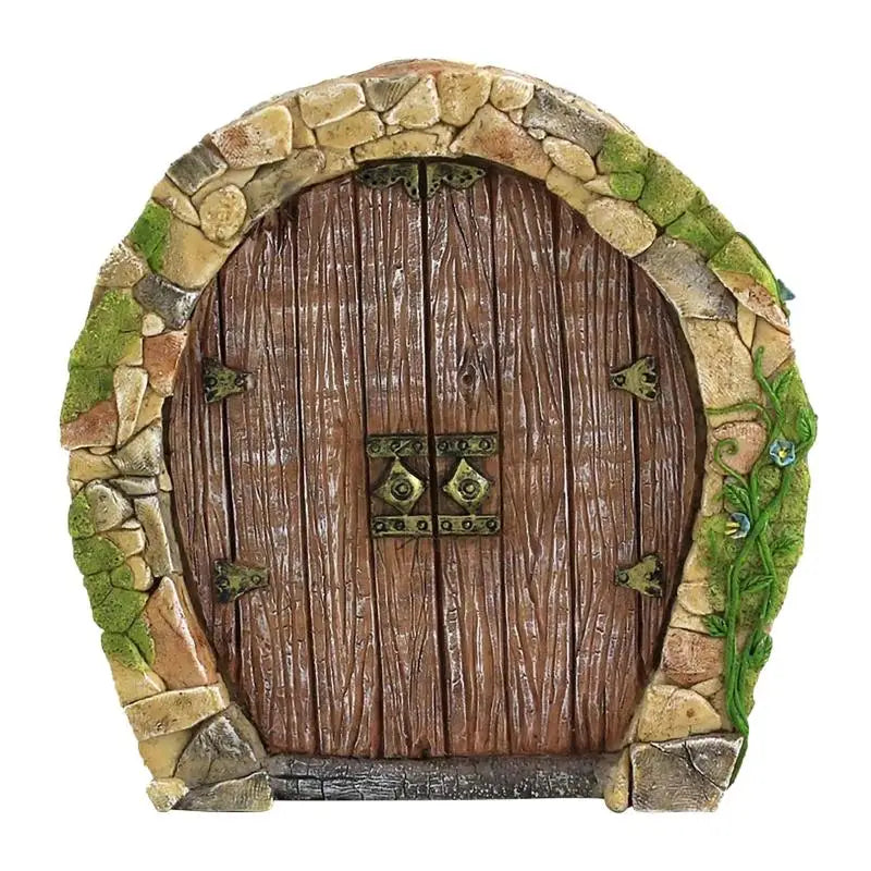 Mini Home Garden Doors Ornaments Elf Fairy Door Miniature House Decor Qme 8