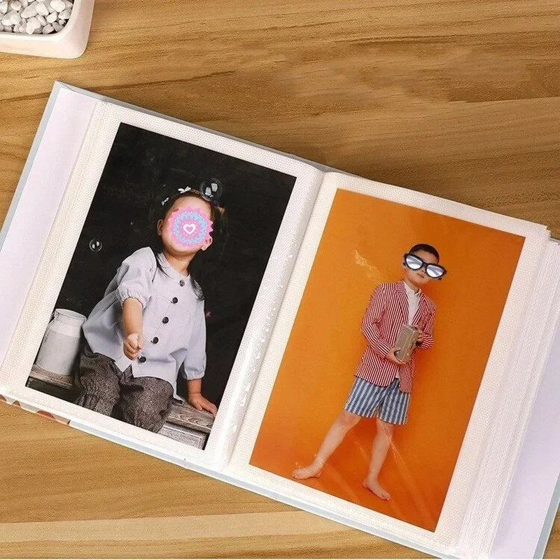 Commemorative Album 4D Printing Album Insert 6-inch 100 Plastic Children's Photo Hot Stamping Album Accessory Signature Book Qme