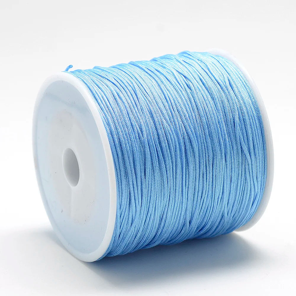 Pandahall 100m Roll Nylon Thread Braided Chinese Knotting Cord