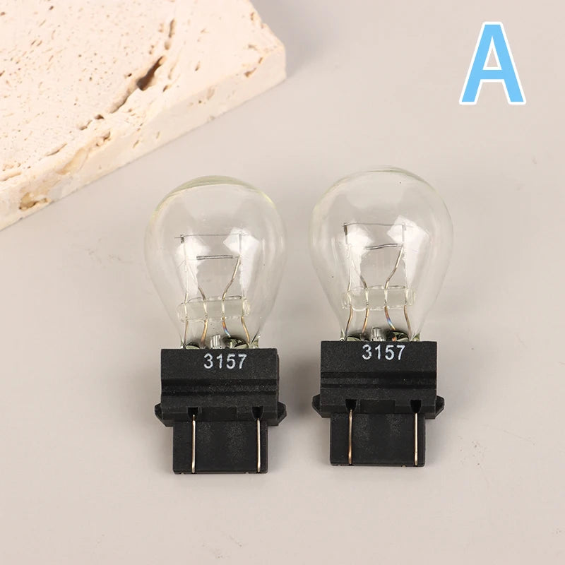 3157 DC12V 21 5W Car Brake Light Bulbs Halogen Lamp Quartz Glass Turn Qme A