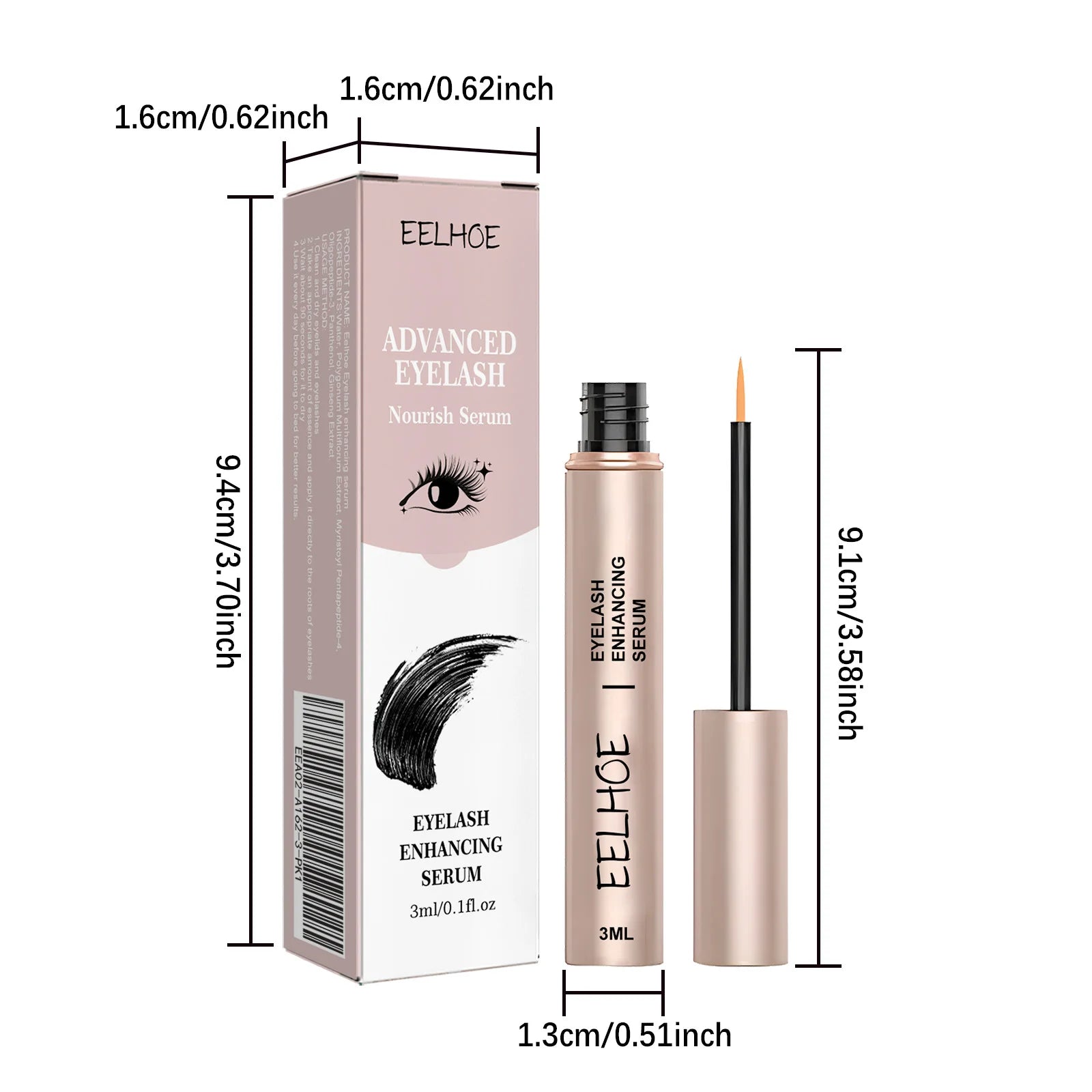 Eyelash Enhancer Serum Lifting Eyelashes Mascara Fuller Thicker Natural Lashes Longer Lengthening Nourishing Eyebrow Essence Qme