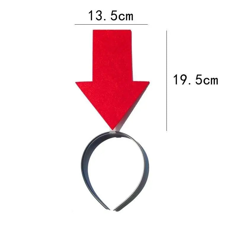 Unique Arrow Light Headband Funny Question Mark Hair Band Christmas Favors Girl Headgear Holiday Hair Hoop Costume Headpiece Qme