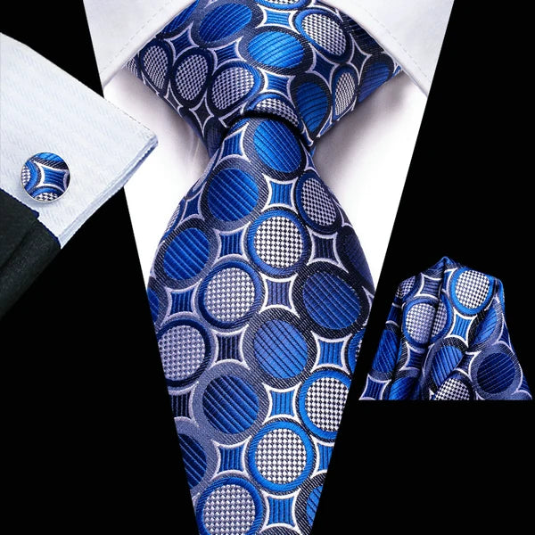 Complete Men's Tie Accessories Bundle Classic Pocket Handkerchief Qme DPTH-LDSN3451
