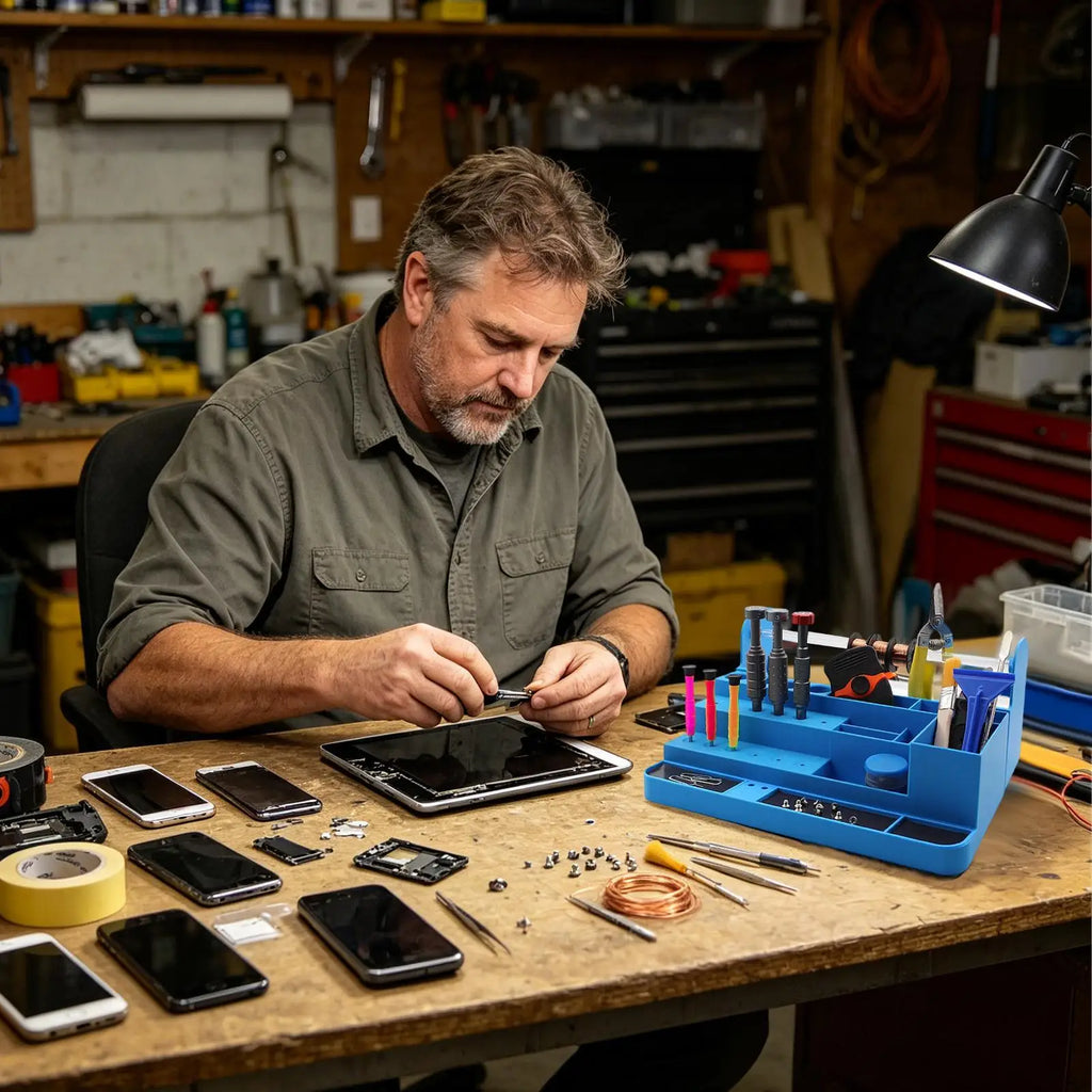 Screwdriver Organizer Space-saving Heavy-duty Desktop Storage Qme
