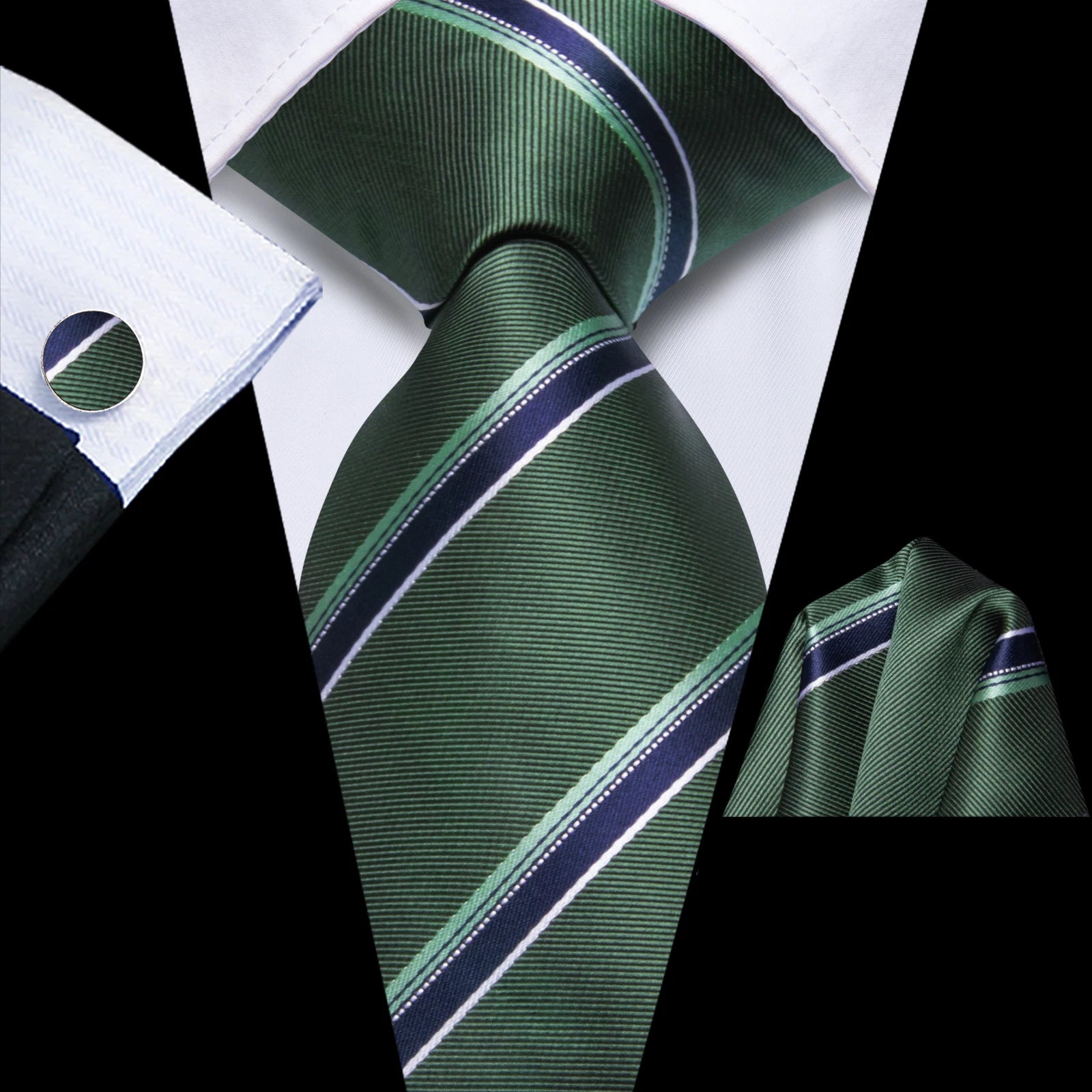 Hi-Tie Designer Blue Red Purple Novelty Tie For Men Handky Cufflink Gift Mens Necktie Business Party Dropshiping Wedding Qme HT-N-0160