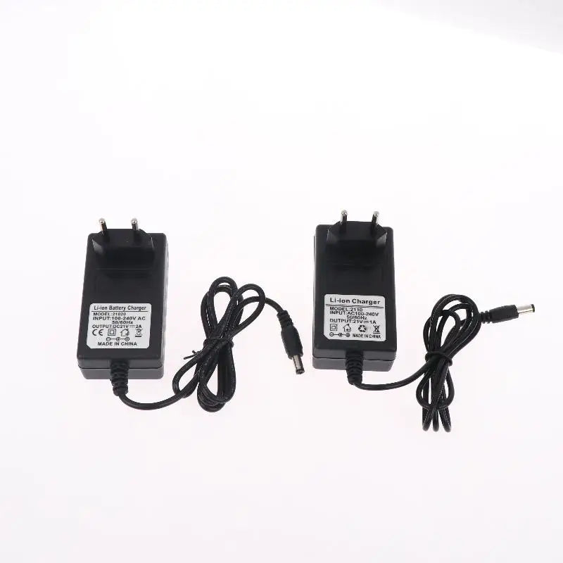 21V Lithium Battery Charger 1A 2A 18V Intelligent Power Adapter EU Qme