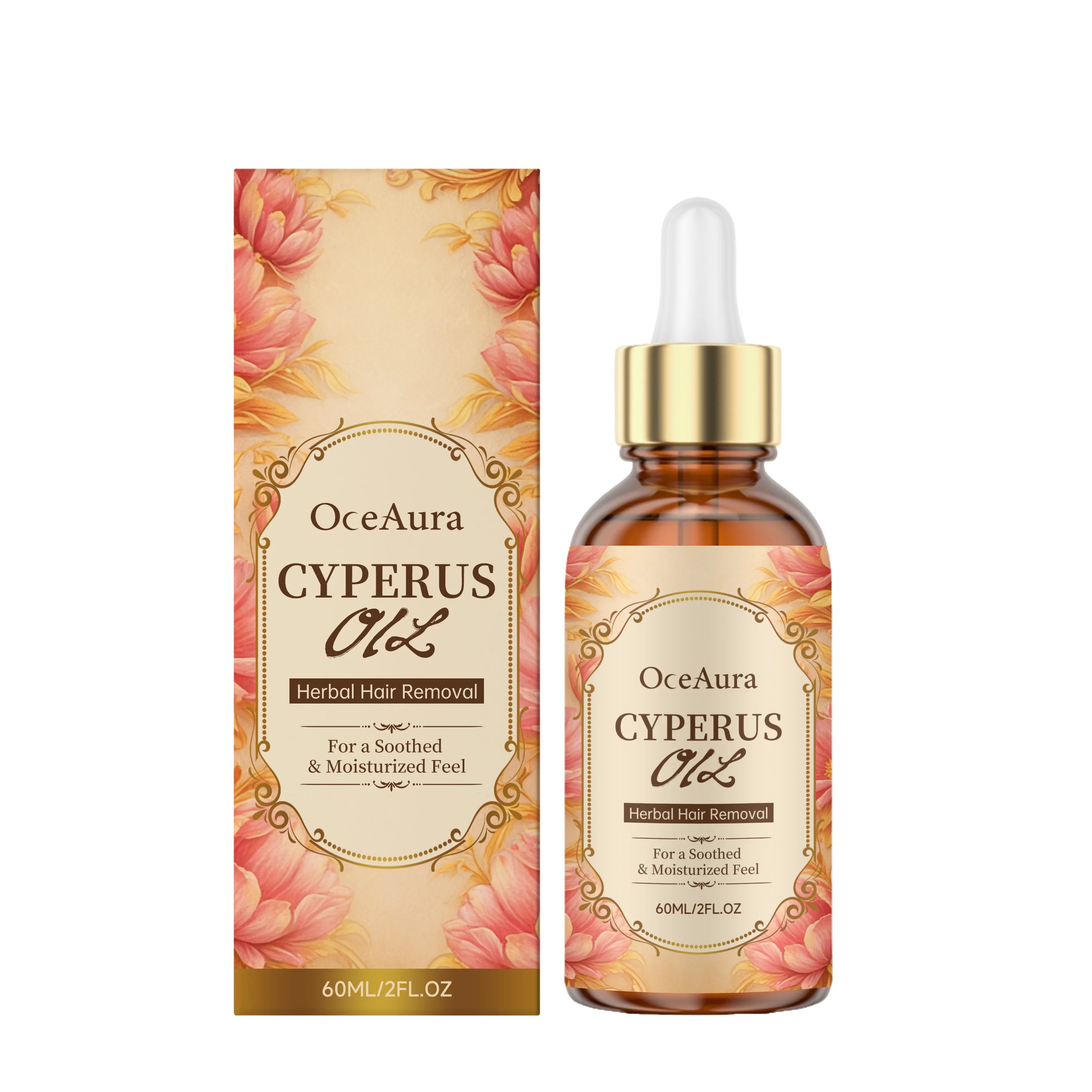 Oceaura Cyperus Rotundus Oil Hair Removal Prevent Growth Inhibitor Qme 60ml Boxed