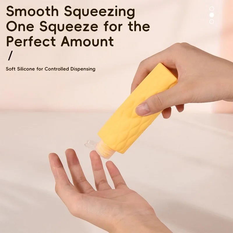 1 Silicone Travel Bottles Dispenser Bottle Leak Proof Portable Qme