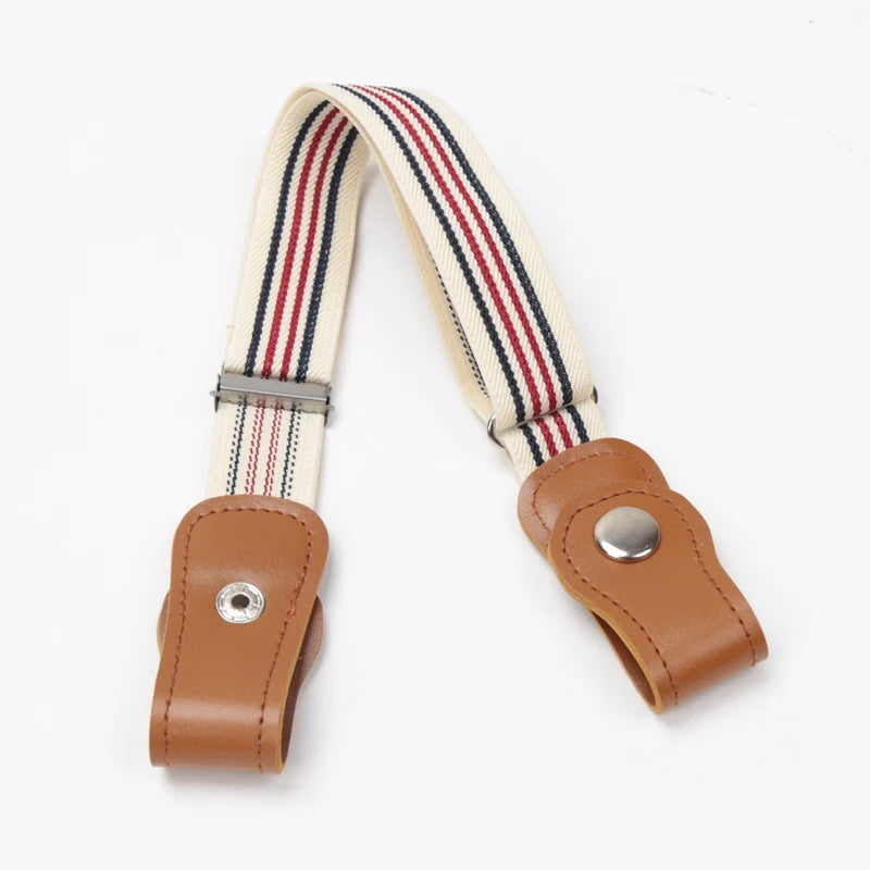 New Child Kids Buckle-Free Elastic Belt No Buckle Stretch Belt for Boys Girls Adjustable Children for Jeans Pants Lazy Belts Qme A1 40-65cm China Mainland